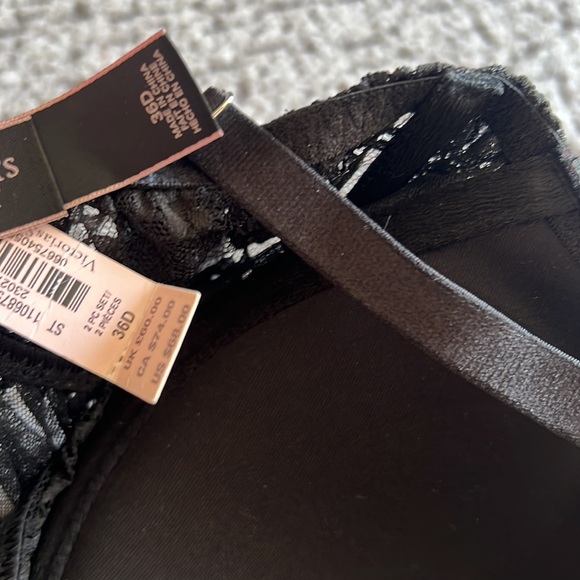 Victoria Secret Black Lingerie Bra- 36D - Picture 6 of 11